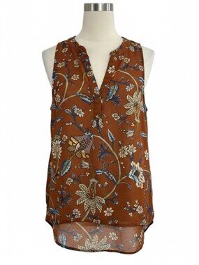 Women’s Let it Be Women Split Neck Sheer Top, Size Large